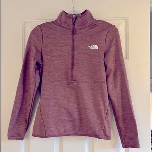 The North Face Maroon Quarter-Zip Pullover